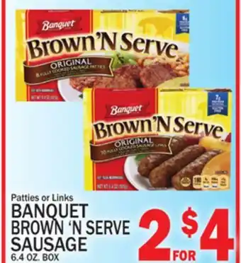C Town BANQUET BROWN'N SERVE SAUSAGE offer