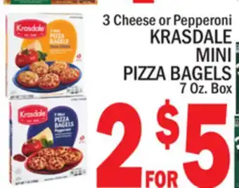 C Town KRASDALE MINI PIZZA BAGELS offer