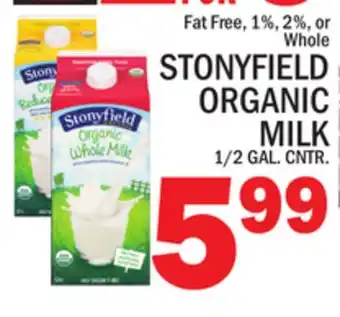 C Town STONYFIELD ORGANIC MILK offer
