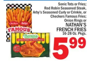 C Town NATHAN'S FRENCH FRIES offer