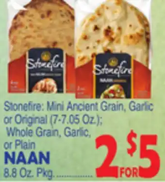 Bravo Supermarkets STONEFIRE NAAN 8.8 Oz. Pkg offer