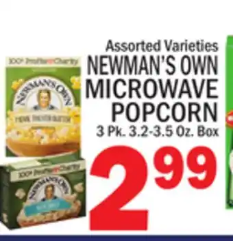 C Town NEWMAN'S OWN MICROWAVE POPCORN offer