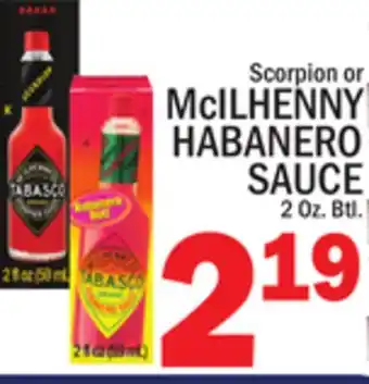 C Town McILHENNY HABANERO SAUCE offer