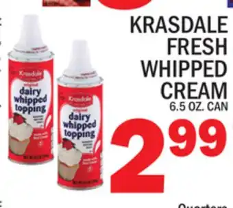 C Town KRASDALE FRESH WHIPPED CREAM offer