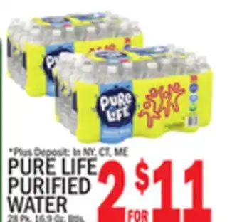 C Town PURE LIFE PURIFIED WATER offer
