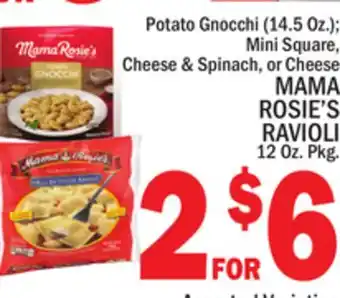 C Town MAMA ROSIE'S RAVIOLI 12 Oz. Pkg offer