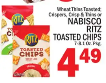 C Town NABISCO RITZ TOASTED CHIPS offer