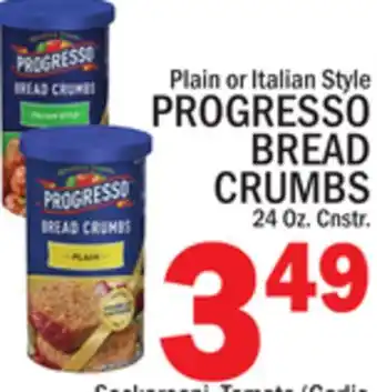 C Town PROGRESSO BREAD CRUMBS offer