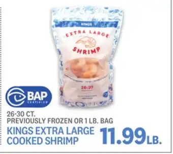 Kings Food Markets KINGS EXTRA LARGE COOKED SHRIMP offer