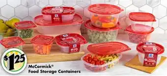 Dollar Tree McCormick Food Storage Containers offer