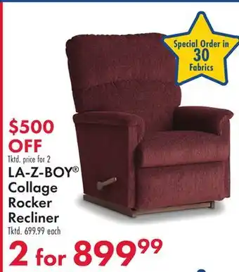 Boscov's LA-Z-BOY Collage Rocker Recliner offer