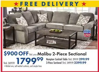 Boscov's Malibu 2-Piece Sectional offer