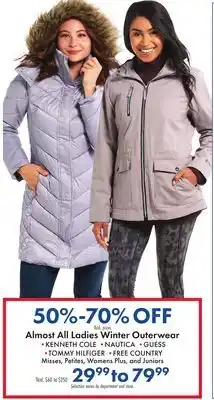 Boscov's Almost All Ladies Winter Outerwear offer