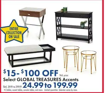 Boscov's Select GLOBAL TREASURES Accents offer