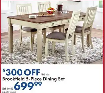 Boscov's Brookfield 5-Piece Dining Set offer