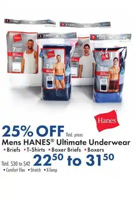 Boscov's Mens HANES Ultimate Underwear offer