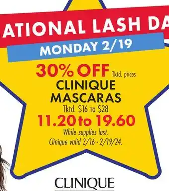 Boscov's CLINIQUE MASCARAS offer