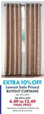 Boscov's BUYOUT CURTAINS offer