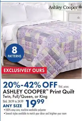 Boscov's ASHLEY COOPER Print Quilt offer