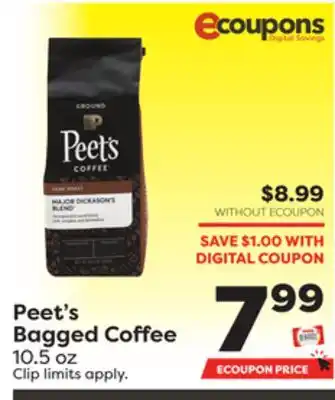 Weis Markets Peet's Bagged Coffee offer