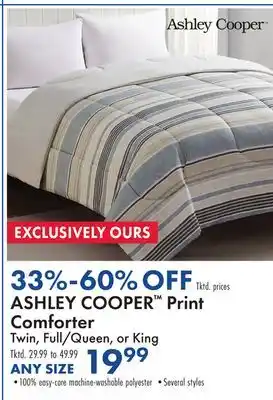 Boscov's ASHLEY COOPER Print Comforter offer