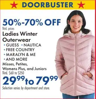 Boscov's Ladies Winter Outerwear offer