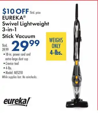 Boscov's EUREKA Swivel Lightweight 3-in-1 Stick Vacuum offer