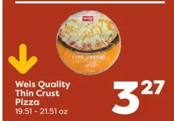Weis Markets Weis Quality Thin Crust Pizza offer