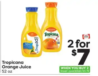Weis Markets Tropicana Orange Juice offer