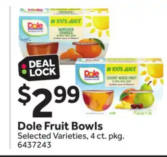 Stop&Shop Dole Fruit Bowls offer