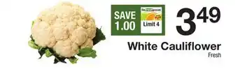 The Fresh Grocer White Cauliflower offer