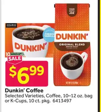 Stop&Shop Dunkin' Coffee offer