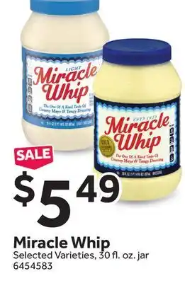 Stop&Shop Miracle Whip offer