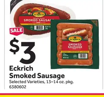 Stop&Shop Eckrich Smoked Sausage offer