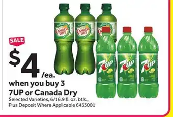 Stop&Shop 7UP or Canada Dry offer
