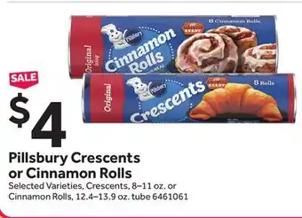 Stop&Shop Pillsbury Crescents or Cinnamon Rolls offer