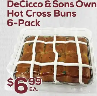 DeCicco & Sons DeCicco & Sons Own Hot Cross Buns 6-Pack offer
