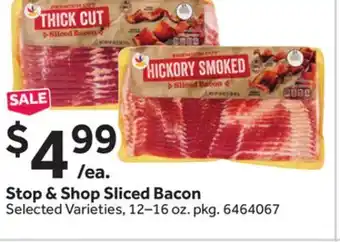 Stop&Shop Stop & Shop Sliced Bacon offer