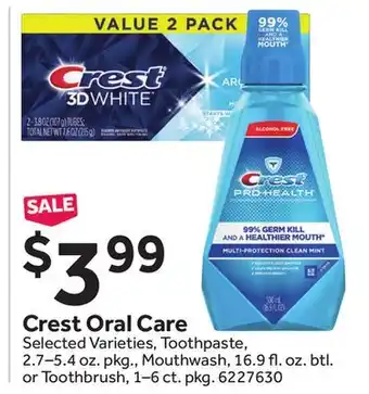 Stop&Shop Crest Oral Care offer