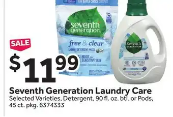 Stop&Shop Seventh Generation Laundry Care offer