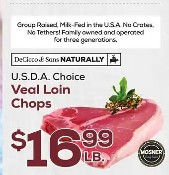 DeCicco & Sons Veal Loin Chops offer