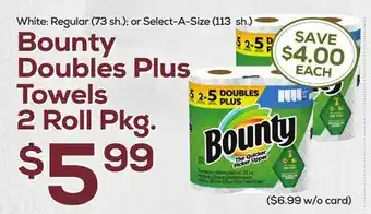 DeCicco & Sons Bounty Doubles Plus Towels offer