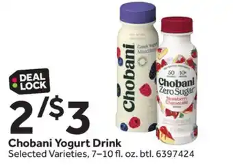 Stop&Shop Chobani Yogurt Drink offer