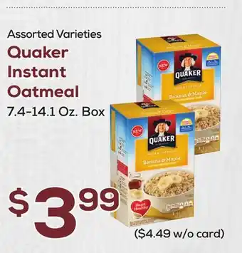 DeCicco & Sons Quaker Instant Oatmeal offer