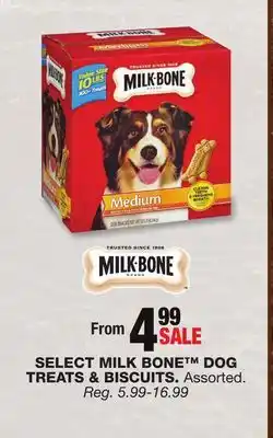 Blain's Farm & Fleet SELECT MILK BONE DOG TREATS & BISCUITS offer