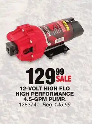 Blain's Farm & Fleet 12-VOLT HIGH FLO HIGH PERFORMANCE 4.5-GPM PUMP offer