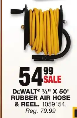 Blain's Farm & Fleet DEWALT 3/8 X 50' RUBBER AIR HOSE & REEL offer