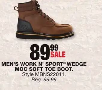 Blain's Farm & Fleet MEN'S WORK N' SPORT WEDGE MOC SOFT TOE BOOT offer