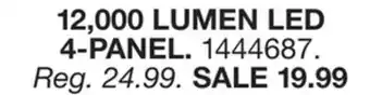 Blain's Farm & Fleet 12,000 LUMEN LED 4-PANEL offer