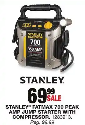STANLEY FATMAX 700 PEAK AMP JUMP STARTER WITH COMPRESSOR